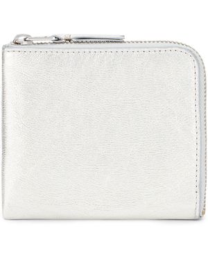 Comme des Garçons Compact Wallet With Zipper - White