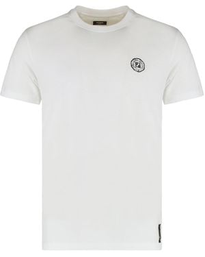 Fendi Cotton Crew-Neck T-Shirt - White