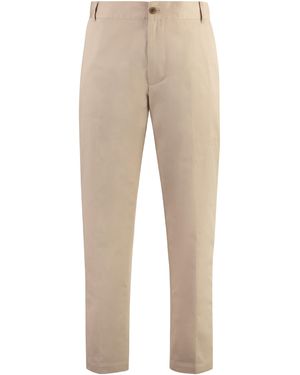 Maison Kitsuné Cotton Trousers - Natural