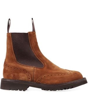 Tricker's Silvia Suede Chelsea Boots - Brown