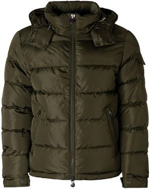 Moncler Maya Hooded Short Down Jacket - Green