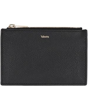 Valextra Leather Card Holder - Black