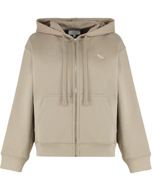 Maison Kitsuné Felpa full-zip con cappuccio - Neutro