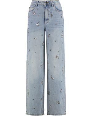 Self-Portrait Jeans wide-leg - Blu