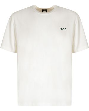 A.P.C. Boxy Cotton Crew-Neck T-Shirt T-Shirts - White