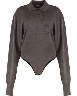 Jacquemus Tordu Merino Body - Gray