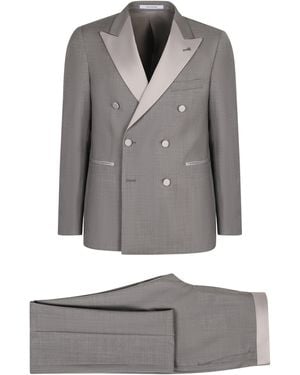 Tagliatore Virgin Wool Two-Piece Suit - Gray