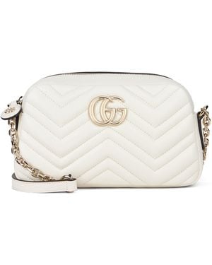 Gucci Borsa Camera bag Marmont in pelle - Neutro