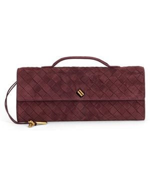 Bottega Veneta Clutch Andiamo in pelle scamosciata - Viola
