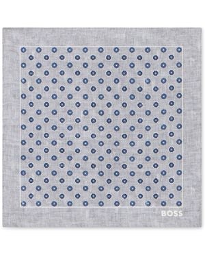 BOSS Printed Silk Pouch - Gray