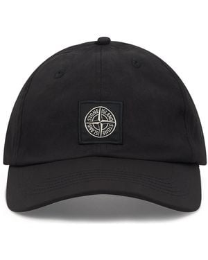 Stone Island Cap With Visor - Black