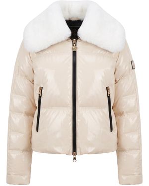 High Society Giacca trapuntata con zip - Neutro