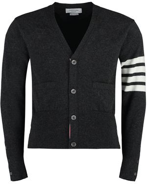 Thom Browne Cardigan in cachemire - Nero