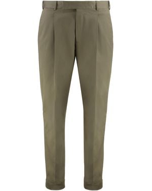 PT01 Edge Stretch Cotton Trousers - Green