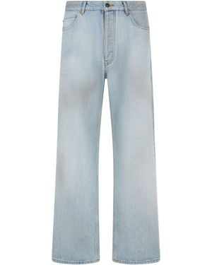 Balenciaga Straight-Leg Jeans Cotton Regular - Blue