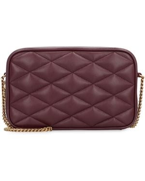 Saint Laurent Leather Camera Bag - Purple