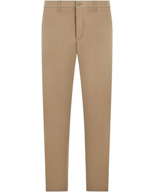 BOSS Slim Fit Trousers - Natural