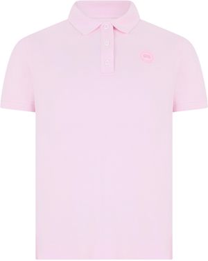 Canada Goose Short-Sleeve Polo Shirt Cotton - Pink