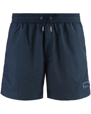 Maison Kitsuné Shorts da mare in nylon - Blu