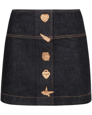 Zimmermann Minigonna in denim - Nero