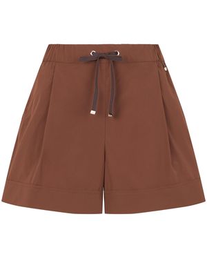 Herno Lightweight Short Pants With Pockets - Brown