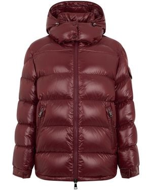 Moncler Maire Down Jacket With Hood - Red