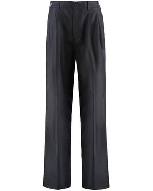Maison Margiela Chino Pants Cotton Wide-Leg - Black
