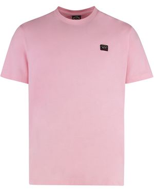 Paul & Shark T-shirt girocollo in cotone - Rosa