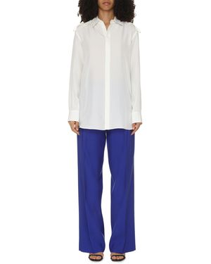 Burberry Silk Grain-Coloured Shirt For - White