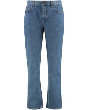 Burberry Jeans straight leg a 5 tasche - Blu