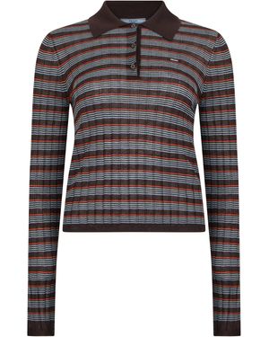 Prada Polo a righe - Nero