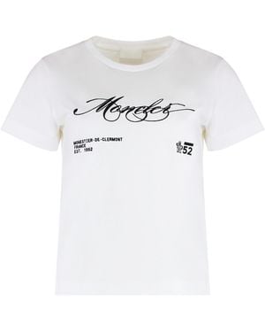 Moncler Cotton Crew-neck T-shirt - White