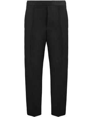 Lanvin Cotton-Linen Pants - Black