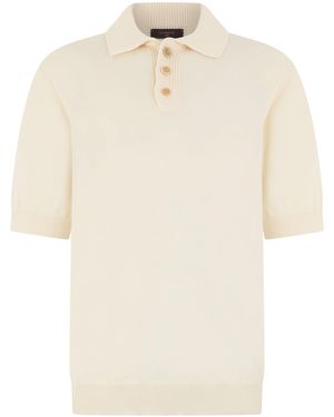 Slowear Cotton Polo With Short Sleeves - Natural