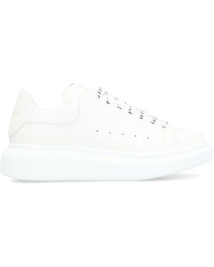 McQueen Leather Chunky Trainers - White