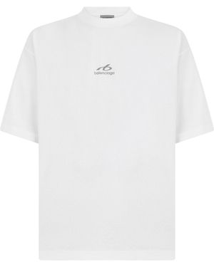 Balenciaga T-Shirt Cotton T-Shirts - White