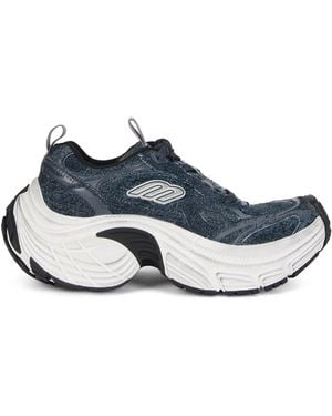 Balenciaga Sport Shoes With A Curved Sole - Blue