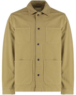 Woolrich Regular Solid Overshirts - Green