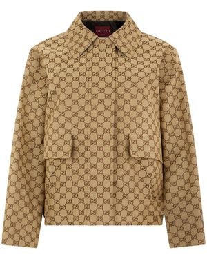 Gucci Casual Geometric Jacket - Natural