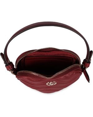 Gucci Gg Marmont Leather Mini Bag - Red