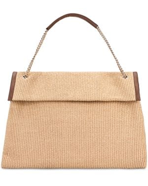 Orciani Venus Zanzibar Large Shoulder Bag - Natural