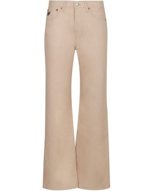 Lois High-Rise Flared Jeans - Natural