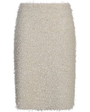 Vince Fringe Knit Dress - White