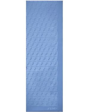 Fendi Monogram Scarf - Blue
