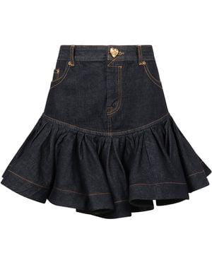 Zimmermann Minigonna in denim - Blu