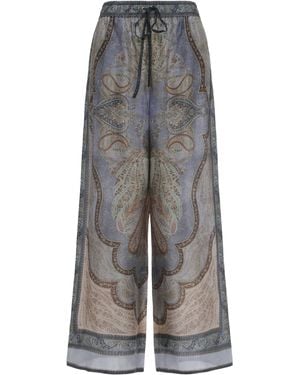 Zimmermann Loose Trousers Wanderlust - Grey