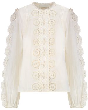 Zimmermann Lucky Cotton Shirt - White