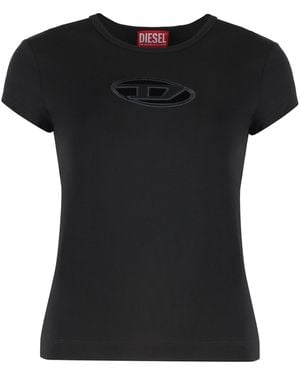 DIESEL T-Angie Cotton Crew-Neck T-Shirt - Black