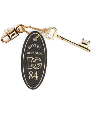 Dolce & Gabbana Keychain With Tassel - Metallic