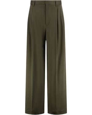 DARKPARK Chicago High-Waist Wide-Leg Trousers - Green